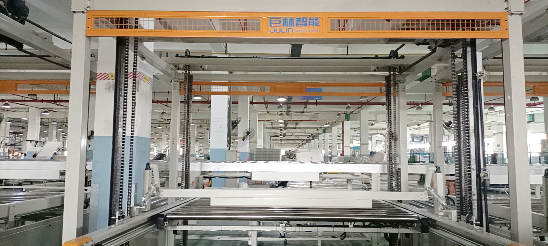 Julin intelligent mattress production line is being installe